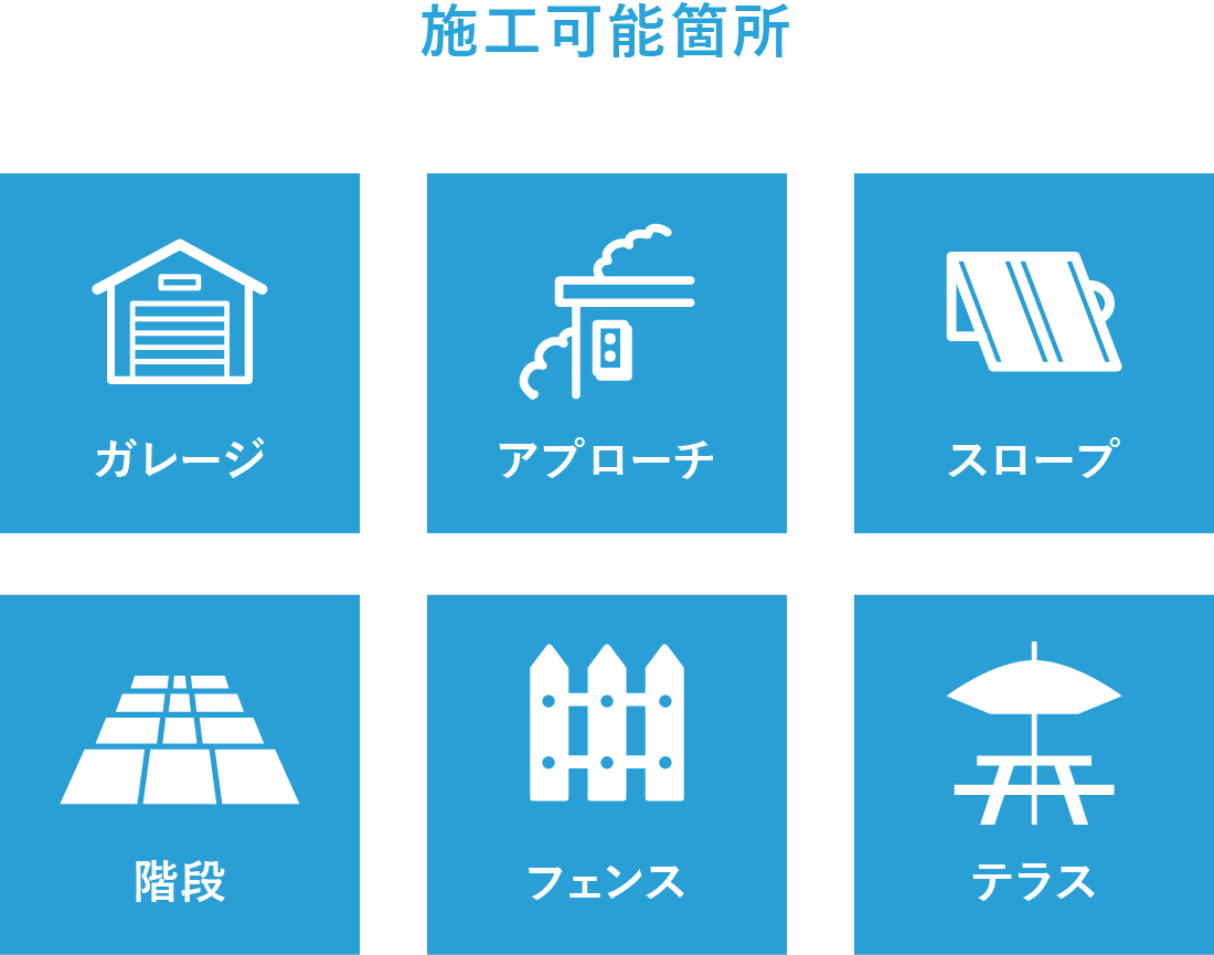 【施工可能内容】CONSTRUCTION